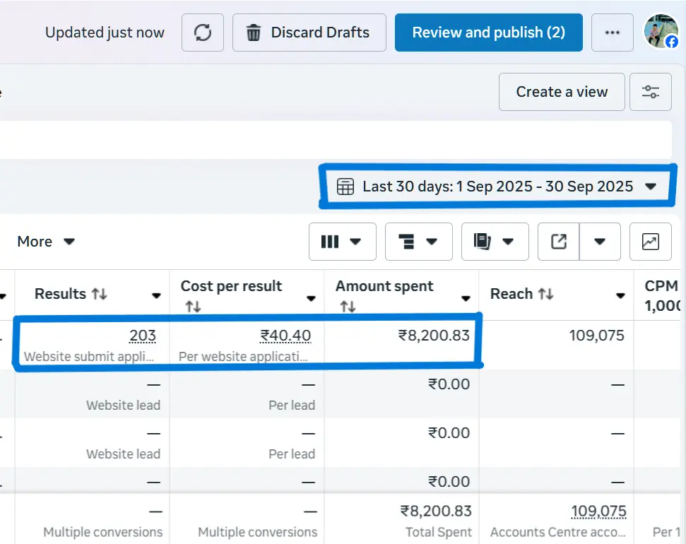 Solar Installer Meta Ads Screenshot